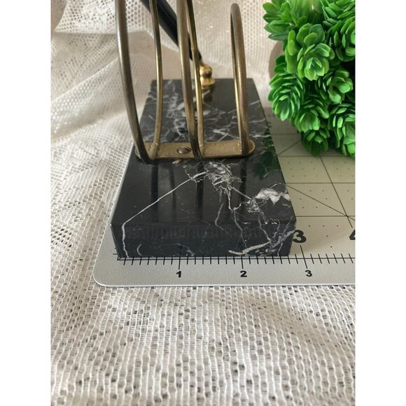 Heavy Marble Letter and Pen Holder/Vintage Black and White - Picture 9 of 10